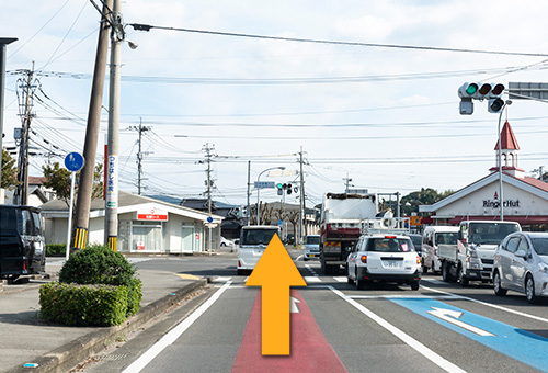 武雄駅方面より